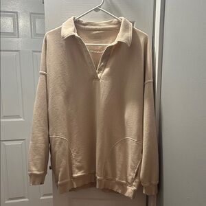 Aerie Happy Henley oversized sweatshirt size small. SOLD OUT